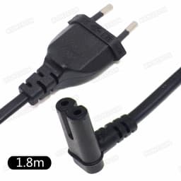 C7 90 Degree Angle AC Power Cord for Samsung Philips Sony LED TV EU Schuko CEE7/16 to IEC C7 Power Lead Adapter Cable VDE Cord