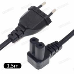 C7 90 Degree Angle AC Power Cord for Samsung Philips Sony LED TV EU Schuko CEE7/16 to IEC C7 Power Lead Adapter Cable VDE Cord