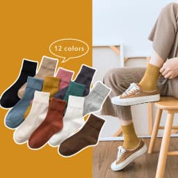 Cotton Women Short Socks Solid Young Casual Fashion Soft Elastic Endurable Breathable Crew Harajuku Socks Girl 4 Seasons