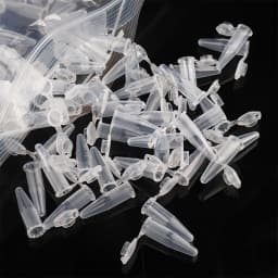 50 Pieces of 0.5 Ml Laboratory Transparent Micro Plastic Centrifuge Tubes with Snap Lid Container Lids for Laboratory Samples