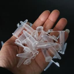 50 Pieces of 0.5 Ml Laboratory Transparent Micro Plastic Centrifuge Tubes with Snap Lid Container Lids for Laboratory Samples
