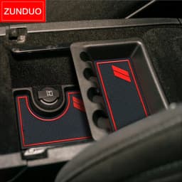 ZUNDUO for Dodge Charger 2015 2016 2017 2018 2019 Anti-Slip Gate Slot Cup Mat Non-slip Door Groove Pad Internal Accessories