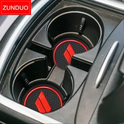 ZUNDUO for Dodge Charger 2015 2016 2017 2018 2019 Anti-Slip Gate Slot Cup Mat Non-slip Door Groove Pad Internal Accessories
