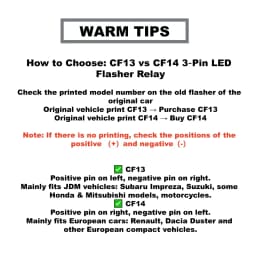 Universial 3 Pin CF13 CF14 JL-02 Electronic Car Flasher Relay To Fix LED Light Turn Signal Hyper Flash Blinking Light 12V DC