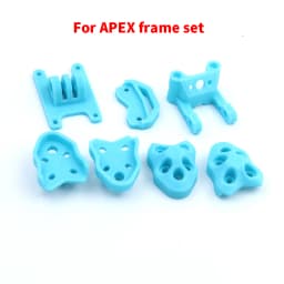 FPV Drone 3D Printed Printing Accessories Antenna/Camera Mount Arm Protective Seat TPU Parts for APEX HD DC 5-9 inch RC Frame