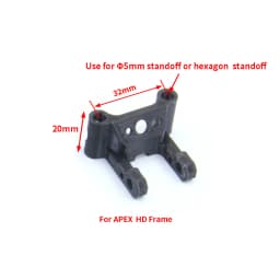 FPV Drone 3D Printed Printing Accessories Antenna/Camera Mount Arm Protective Seat TPU Parts for APEX HD DC 5-9 inch RC Frame