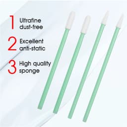 100Pcs/Bag Fiber Optic Cleaning Sticks Fiber Optic swabs For 1.25mm/2.5mm LC/SC/FC/ST Connectors/ adaptors