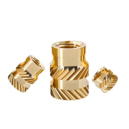 Heat Brass Insert Nut M1 M1.4 M1.6 M2 M2.5 M3 M4 M5 M6 M8 Knurled Thread Nutsert Hot Melt Injection Molding Embed 3d Printer Nut