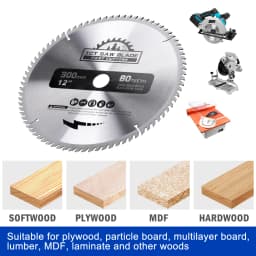 XCAN Wood Saw Blade 230 235 250 254 255 300mm TCT Wood Cutting Disc Carbide Circular Saw Blade for Woodworking