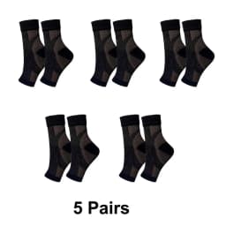 1/3/5 Pairs Men Women Ankle Support Sports Running Compression Ankle Pretect Outdoor Breatheable Sleeve Socks Brace
