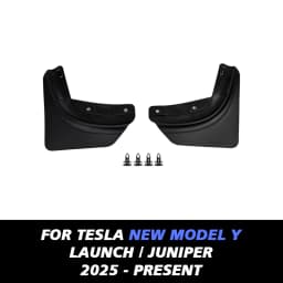 Car Wheel Mud Flaps For Tesla Model Y Juniper 2026-2020 Launch Splash Guards Mudflaps Front Rear Fender TPE Mudguards Protector