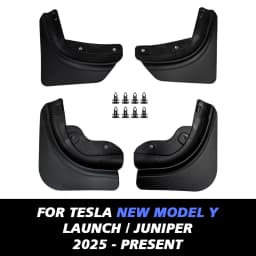 Car Wheel Mud Flaps For Tesla Model Y Juniper 2026-2020 Launch Splash Guards Mudflaps Front Rear Fender TPE Mudguards Protector