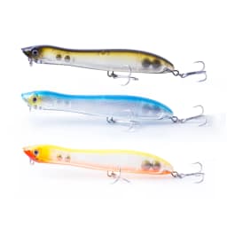 3pcs/Box Topwater Pencil Popper Fishing Lure 12cm Floating Snakehead Artificial Hard Bait Walk the Dog Rattle Wobble Bass Tackle