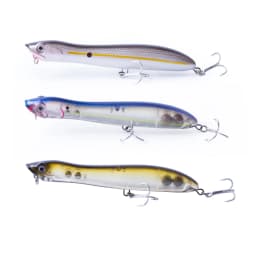 3pcs/Box Topwater Pencil Popper Fishing Lure 12cm Floating Snakehead Artificial Hard Bait Walk the Dog Rattle Wobble Bass Tackle