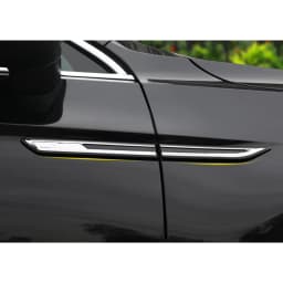 New 2PCS Car Chrome Car Side Fender Decoration Sticker Fender Trim Accessories For VW Magotan Passat B8 With Rline Car Styling