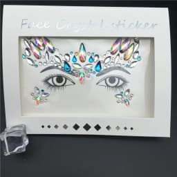 Glitter Tattoo Stickers Rhinestone Face Jewels Gems Festival Party Makeup Body Jewel Flash Fake Temporary Tattoo Women Cosmetics