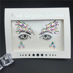 Glitter Tattoo Stickers Rhinestone Face Jewels Gems Festival Party Makeup Body Jewel Flash Fake Temporary Tattoo Women Cosmetics