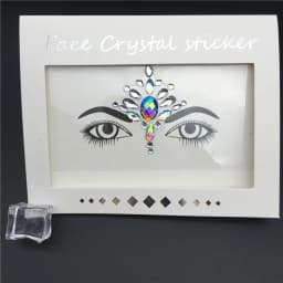 Glitter Tattoo Stickers Rhinestone Face Jewels Gems Festival Party Makeup Body Jewel Flash Fake Temporary Tattoo Women Cosmetics