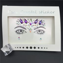 Glitter Tattoo Stickers Rhinestone Face Jewels Gems Festival Party Makeup Body Jewel Flash Fake Temporary Tattoo Women Cosmetics