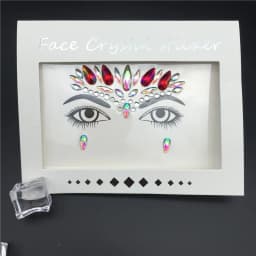Glitter Tattoo Stickers Rhinestone Face Jewels Gems Festival Party Makeup Body Jewel Flash Fake Temporary Tattoo Women Cosmetics