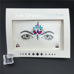 Glitter Tattoo Stickers Rhinestone Face Jewels Gems Festival Party Makeup Body Jewel Flash Fake Temporary Tattoo Women Cosmetics