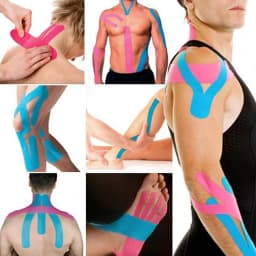 6 Pack Kinesiology Tape 10cm x 5m Waterproof Latex Free Athletic Tape for Pain Relief, Muscle & Joint Support, Injury Recovery