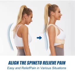 Posture Corrector Adjustable Upper Back Brace Breathable Back Support Straightener for Neck Shoulder Clavicle Lumbar Pain Relief