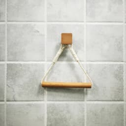 Wooden Toilet paper holder  Bathroom accessories Nail-free Paper Towel Tissue Holder Wall Mounted Triangle Toilet Towel Holder