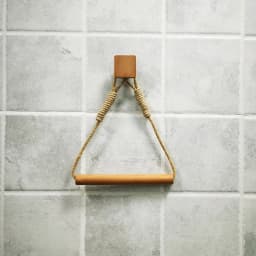 Wooden Toilet paper holder  Bathroom accessories Nail-free Paper Towel Tissue Holder Wall Mounted Triangle Toilet Towel Holder