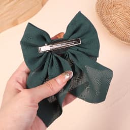 2Pcs/set Sweet Solid Bowknot Hair Clips for Women Girls Print Bows Hairpins Barrettes Duckbill Clip Headwear Hair Accessories