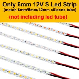 DC12V 1m-20m DIY Neon Separate Silicone Neon Strip 6mm 8mm 12mm S Bendable Newly Flexible Led Tape LED Neon Sign Waterproof IP67