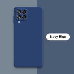 Official Square Liquid Silicone Case for Samsung Galaxy M33 M53 Global Version Soft Phone Back Cover M 33 53 5G Waterproof Funda