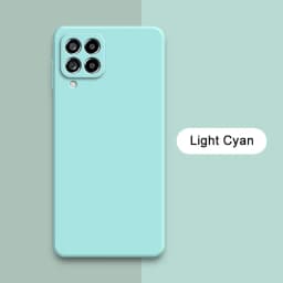 Official Square Liquid Silicone Case for Samsung Galaxy M33 M53 Global Version Soft Phone Back Cover M 33 53 5G Waterproof Funda