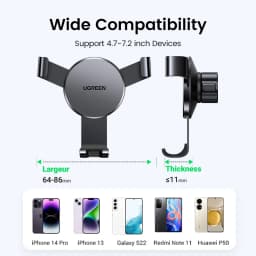 【New-in Sale】UGREEN Car Phone Holder Gravity Phone Stand For Xiaomi Samsung iPhone 16 15 14 Pro Max Air Vent Car Holder Stand