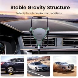 【New-in Sale】UGREEN Car Phone Holder Gravity Phone Stand For Xiaomi Samsung iPhone 16 15 14 Pro Max Air Vent Car Holder Stand