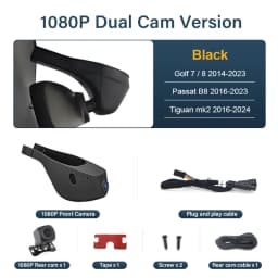 4K Plug and Play Dash Cam Car DVR Camera For Volkswagen VW Passat B8,Tiguan MK2,CC,Golf,Multivan T6,Touran, For Skoda Octavia