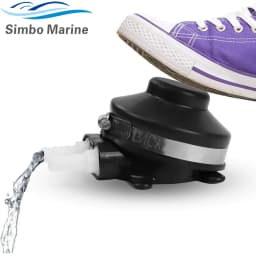 Marine Foot Water Pump Suitable for 1/2" Flexible Hose Made Self-Priming for Marine RV Boat Bilge Galley Pump Toilet Wash Basin