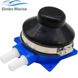 Marine Foot Water Pump Suitable for 1/2" Flexible Hose Made Self-Priming for Marine RV Boat Bilge Galley Pump Toilet Wash Basin