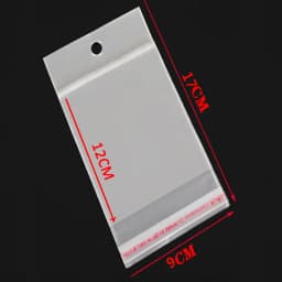 50/100pcs Transparent Self Sealing Adhesive Pouch OPP Bag Plastic Storage Bags with Hang Hole for Jewelry Retail Display Package