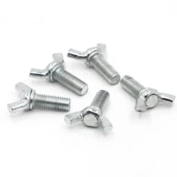 1-10pcs Wing Bolts Butterfly Screw Galvanized Steel M4 M5 M6 M8 M10 M12 Wing Head Thumb Screws DIN316