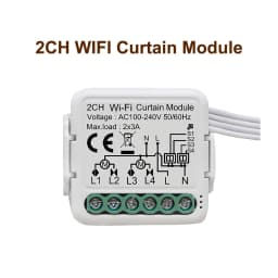 GIRIER Tuya Smart Wifi Curtain Module Blind Switch for Roller Shutter Electric Motor 1/2 Gang Compatible with Alexa Google Home