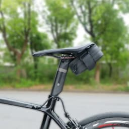 Bicycle Saddle Bag Rain Proof Rear Seat Tube Pannier Reflective Cycling Storage Tail Pouch Rear Dry Pack 0.5L Capacity