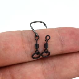 20pcs Carp Fishing Swivel Snaps Round Quick Change Ring Swivels Fishing Accessories AE009
