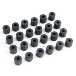 100pcs 11mm Thick Sheath Holster Spacers Black Nylon Round Rubber Washer O-Ring Gasket Fastener