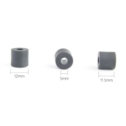 100pcs 11mm Thick Sheath Holster Spacers Black Nylon Round Rubber Washer O-Ring Gasket Fastener