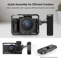 SmallRig 360-Degree Rotating Handgrip NATO Camera Left Side Handle For DLSR for Sony Camera Cage / case w NATO Rail 3260