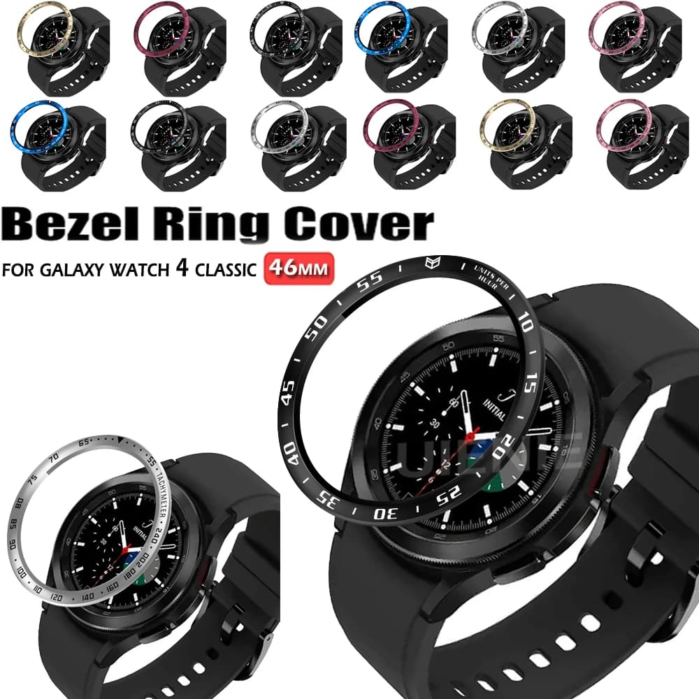 For Samsung Galaxy Watch 4 Classic 46MM 42MM Bezel Ring Cover Stainless Steel Protection Case Smart Watch Protective Frame