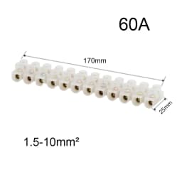 Electrical Screw Terminal Block Dual Row Strip Fixed Wiring Board Wire Connectors 600V 15A Box Connecter Cable Contacts 3/4/5/8p