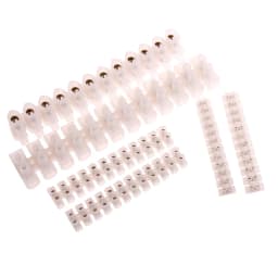 Electrical Screw Terminal Block Dual Row Strip Fixed Wiring Board Wire Connectors 600V 15A Box Connecter Cable Contacts 3/4/5/8p