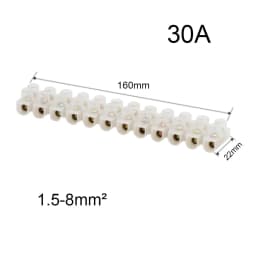 Electrical Screw Terminal Block Dual Row Strip Fixed Wiring Board Wire Connectors 600V 15A Box Connecter Cable Contacts 3/4/5/8p
